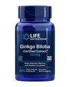 Life Extension Ginkgo Biloba Certified ExtractTM, 120 mg, Pomáha udržiavať pamäť a poznávanie, Gluten-free, non-GMO, Vegetarián, 365 Kapsule