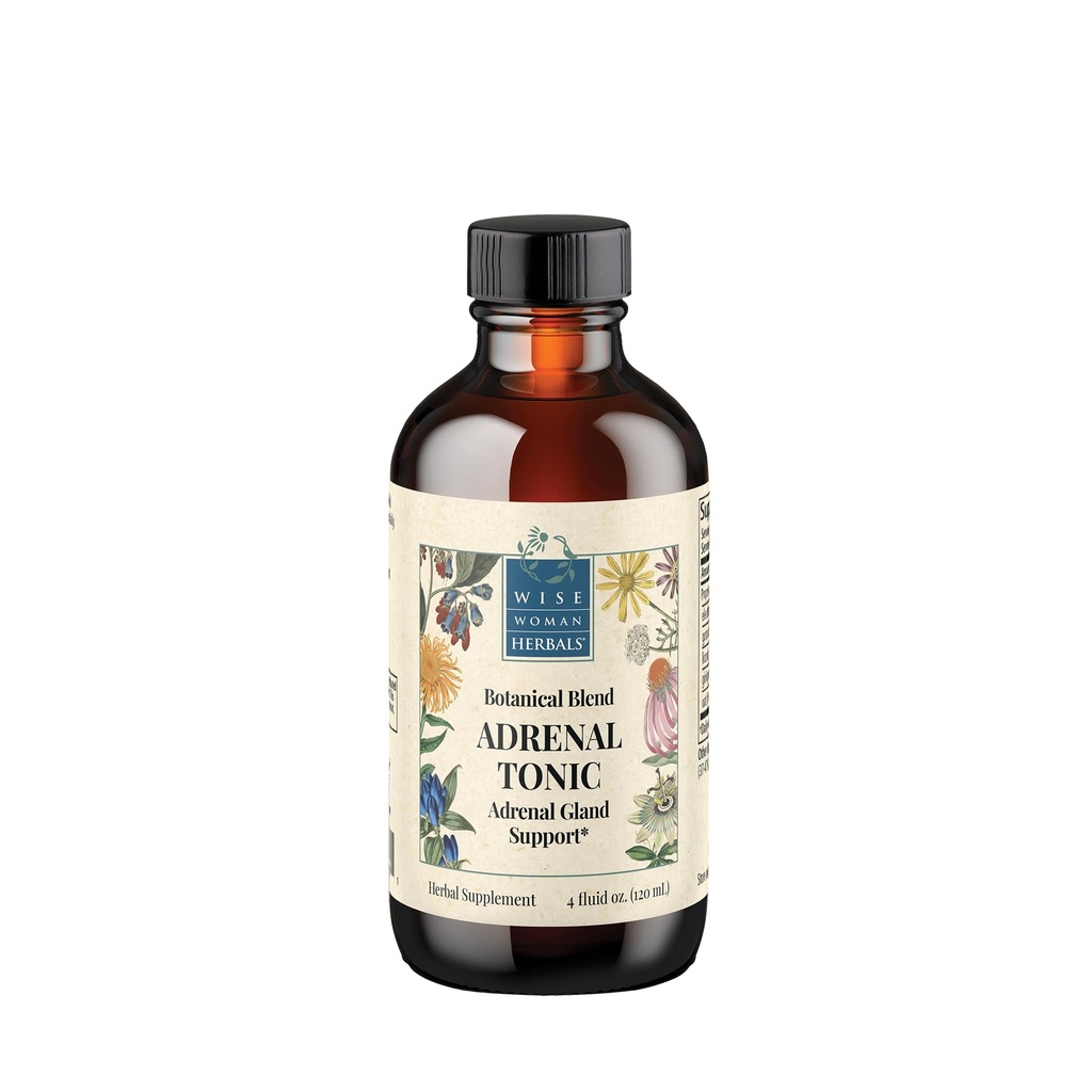 Múdry ženský bylinný nadobličiek Tonic Liquid Extract, Bylinné adaptér Blend s Eleuthero, Ashwagandha a sladké drievko, podporuje zdravú adrenálnu funkciu, energiu, vytrvalosť, stres a zameranie, non-GMO, 4 Fl Oz