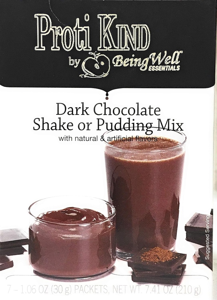 Proti Kind High Protein Diet Shake & Puding - Nízke kalórie - Nízky cukor - Nízky obsah tuku (7 porcií) (tmavá čokoláda)