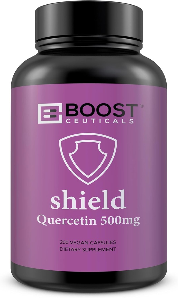 BoostCeuticals Quercetin 200 500 mg Vegan Kapsule 