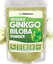 XPRS Nutra Organic Ginkgo Biloba Powder - Gingko Biloba Doplnky pre kognitívne - Vegan Friendly Ginkoba Biloba Organic - Imunity Boosting Ginkgo Biloba Powder (8 oz)