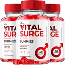 (3 balenia) Vital Surge Gumies, Vital Vital Vital Vital Vitat Surge Advanced Extra sila Formula 1000MG Vigor Pumpa Pánske vitamínové doplnky - Vitalsurge Vitasurge Vitasurge Všetky prírodné zložky Delicious Chews (180 Gummies)