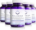 Relumins 1650mg L-Glutatione Complex s kyselinou hyalurónovou, Alpha Lipoic Acid, Rose HIPS, Vitamín E a riboflavín, Antioxidant Podpora, Hydrácia kože a Wellness, Vyrobené v USA 90 Kapsule x 5 Fľaše