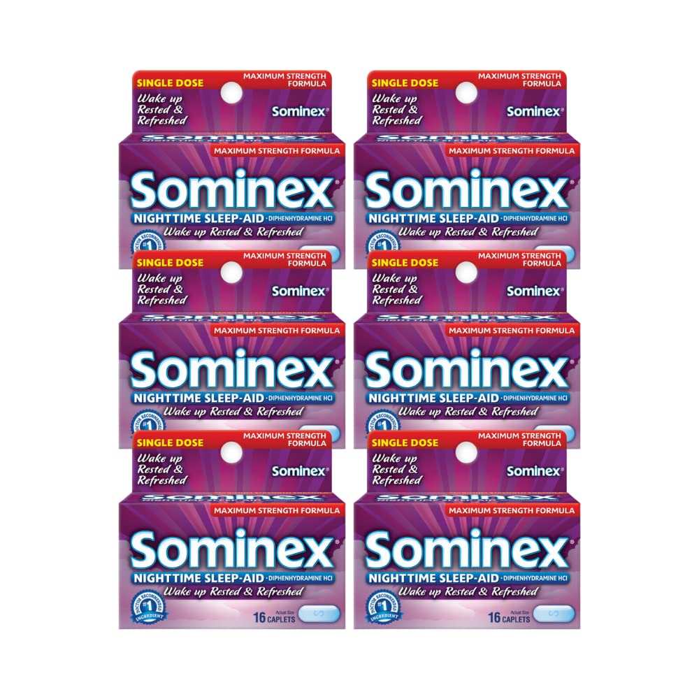 Sominex Nočné kvapky na spánok, maximálna sila, 16 ea (dávka 6)
