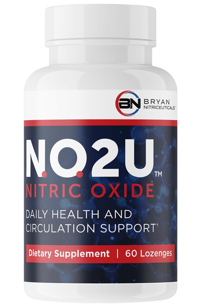 Bryan NITRICEUTICALS - Prírodné doplnky oxidu dusnatého pre mužov a ženy - podporuje krvný obeh, kyslík a dodávka živín, denná Wellness podpora - bez lepku alebo mlieka - 60 Vegan Lozenges