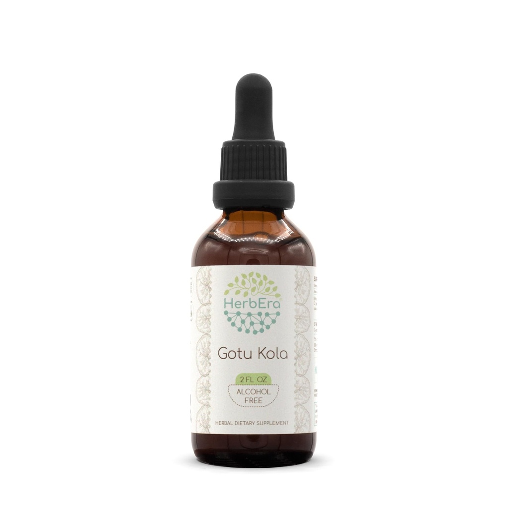 Gotu Kola B60 Tinktúra bez alkoholu bylinný extrakt, koncentrované kvapalné kvapky Natural Gotu Kola (Centella Asiatica) 2 fl oz