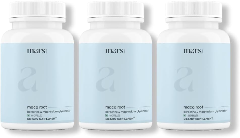 mars by GHC Maca Root Capsules 180 Kapsule (Pack of 3)