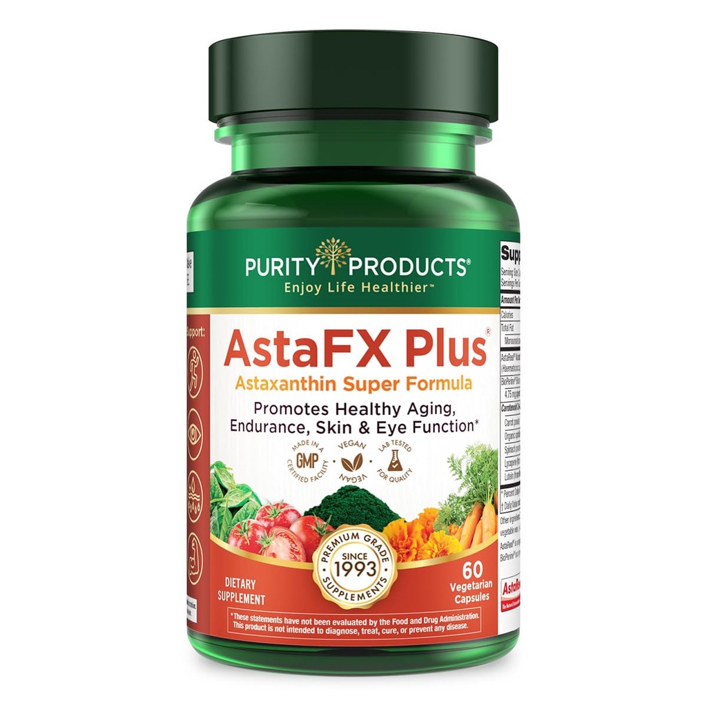 Čistiace produkty AstaFX Plus - Astaxantín Super Formula - 30 Day Supply from Supports Vytrvalosť - Podporuje zdravú pleť - podporuje vizuálne zdravie - až 6000 krát výkonnejší ako vitamín C