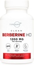 Typ Zero Berberine HCL 1200mg 60 Kapsule - Čistá, Non-GMO, Gluten Free Supplement