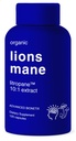 Organické Lions Mane Supplement 120 Kapsule. Podpora mozgu Nootropic Immune System Support Mushroom Supplement. 10X extrakt podobný 18,000mg, obsahuje patent čaká LitpronamTM