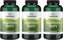 Swanson Hawthorn Berry Supplement- Antioxidant Flavonoidy (250 kapsúl, 565 mg každé balenie) 3 balenia