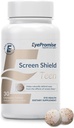 EyePromise Screen Shield Teen Eye Vitamín - 30-Count, 30-Deň dodávky - Žuvateľné Eye Supplement for Kids with Zeaxantin, Lutein, Zinok a vitamíny pre unavené, vypäté oči