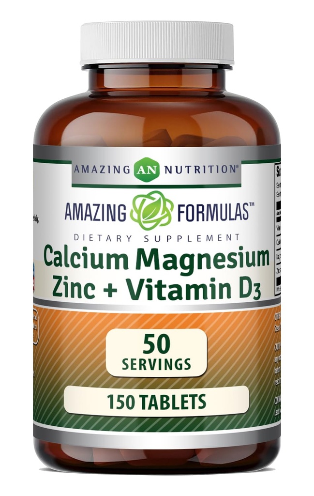 Amazing Formulas Calcium Magnézium Zinok + D3 Supplement 