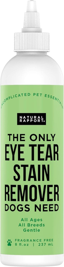 Prírodné Rapport Pes & Pet Tear Odstraňovač škvŕn - Jediné oko škvŕňa odstraňovač psa Need - Pes a mačky Slzy Odstraňovanie škvŕn liečba (8 fl oz.)