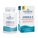 Nordic Naturals Omega-3 Fosfolipidy, bez príchute - 60 mäkkých gélov - 500 mg Omega-3 & 350 mg Fosfolipidy - zdravie srdca a mozgu - malé, ľahko prehĺtateľné mäkké gély - non-GMO - 30 porcií