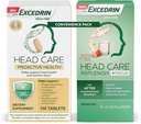 Excedrin Head Care Proactive Health Dietary Supplement - 110 Count and Head Care Replenish Plus Focus Drink Mix z 24 paketov Convenience Pack