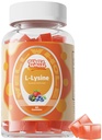 L-Lysine Gummies 1000mg - L-Lysine Doplnky pre deti a dospelých - Lip a studená bolesť* Podpora pre ženy - Žuvateľné Lyzínové Gummy s vitamínom B12 - Vegan, Non GMO, Gluten-free, 60 Počet