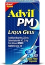 Advil PM Ibuprofen 200 mg Liqui- Gels 80 ea (Pack of 4)