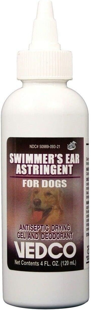 Vedco Swimmer ucho Adstringent pre psy 4 oz podľa neznáme