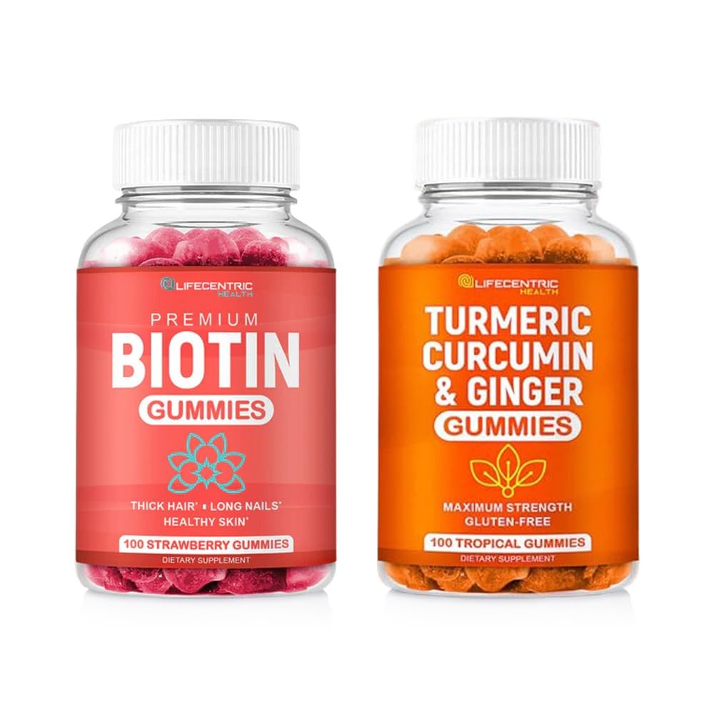 Biotín & Turmerica Vegan Gummies Combo 