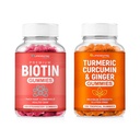 Biotín & Turmerica Vegan Gummies Combo 