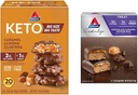Atkins Caramel Almond Clusters, Gluten Free, High in Fiber, 1g Sugar, 2g Net Carb, Keto Friendly, 20 gróf a Endurge Chocolate Caramel Mousse Bar, Dessert Favorite, 1g Sugar, High in Fiber, 5 gróf