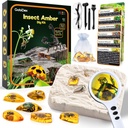 GobiDex Amber Dig Kit-Artificial Insect Resin, Excavate 6 Insects Exempláre, STEM Geographic Educational Bugs Hračky, vykopávky hračky pre zábavné chyby Party favors, Science Kits for Kids Age 6-8 8-12