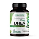 Emerald Labs DHEA 25mg - Adrenal Support Supplement to Help Hormone Balance* - Zahŕňa DHEA - bezlepkové - 60 Rastlinné kapsule (30-Deň dodávky)