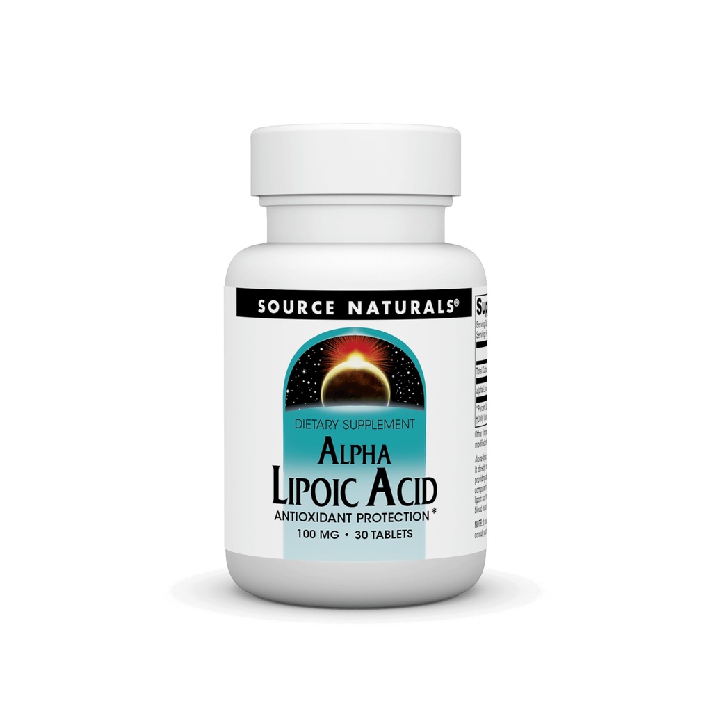 Alpha Kyselina lipoová 100mg Zdroj Naturals, Inc. 30 Tablety