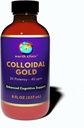 Earth Clinic ® Koloidné zlato - 2X koncentrované 40 ppm, 8 fl oz Amber fľaša pre lepšie zdravie mozgu a kognitívna podpora