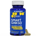 PRÍRODNÉ STACKS Ginkgo Biloba Supplement with 200mg Panax Ginseng & 200mg Bacopa Monnieri - Brain Supplements for Memory and Focus - Korean Ginseng for Brain Health Support - 60 Ginkgo Biloba Kapsule