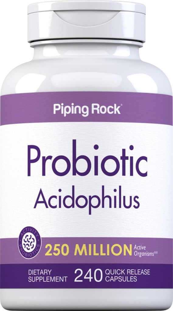 Piping Rock Probiotické Acidophilus Kapsule 