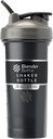 BlenderBottle Classic V2 fľaša Shaker Ideálny pre proteínové Shake a pre cvičenie, 28-Ounce, sivá/čierna, čierny tieň