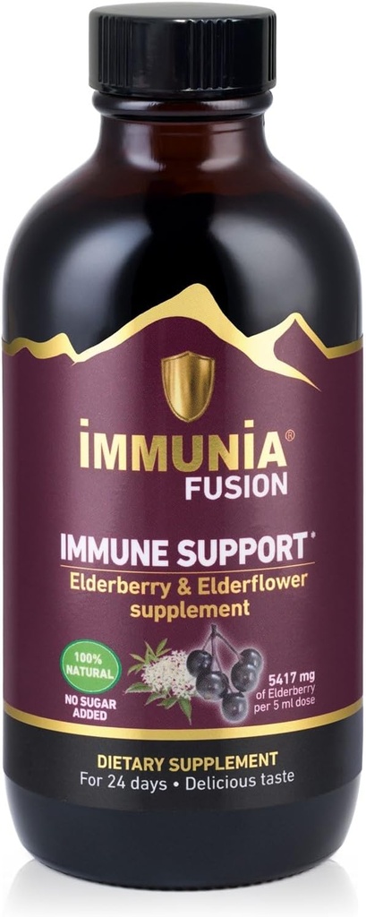Immunia Fusion - Posilnite svoju imunitnú podporu. Silná formula s bazami, bazami a modrými plodmi bohatá na polyfenoly. Koncentrovaný antioxidačný vzorec: (1-Pack)