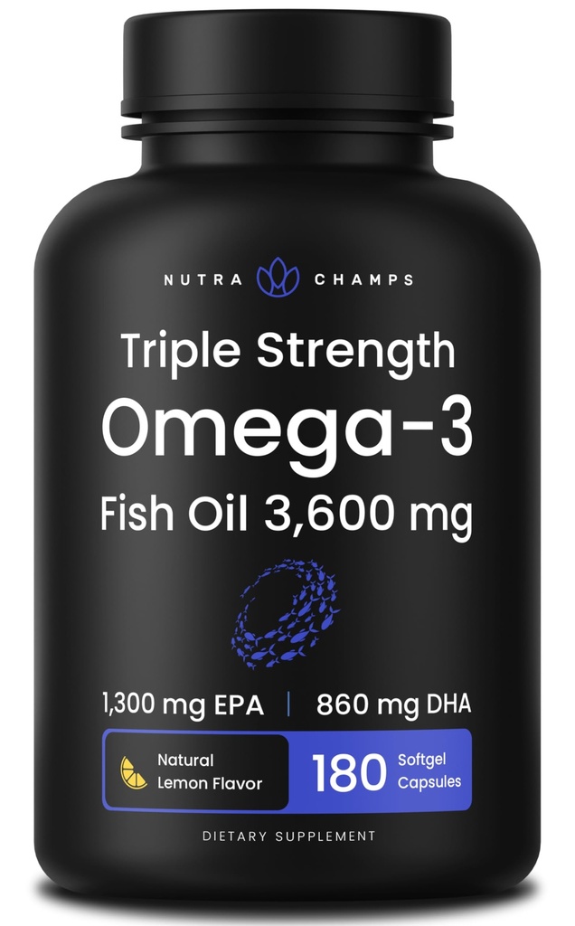 Triple Strength Omega 3 Fish Oil 3600 mg 