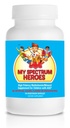 Moje Spectrum Heroes Detské multivitamínové doplnky - Acetyl-l-karnitín, Cholín, Koenzým Q10, Inositol, MSM, MTHF, NAC pre denné nutričné pomôcky a kognitívne zdravie (150 kapsúl)