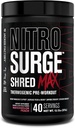 Jacked Factory Nitrosurge Shred Max Preworkout - High-Performance Thermogenic Pre Cvičenie Powder pre mužov a ženy - L Citrulín, Acetyl L Karnitín, Organic Caffeine - 40 Servings, Watermelon Peach