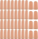 ANCIRS Gel Finger Podpora Ochranné rukavice, Gel Finger Cots / Covers - Rôzne veľkosti Silikónové prsty pre ruky praskanie, Ekzém kože (40ks)