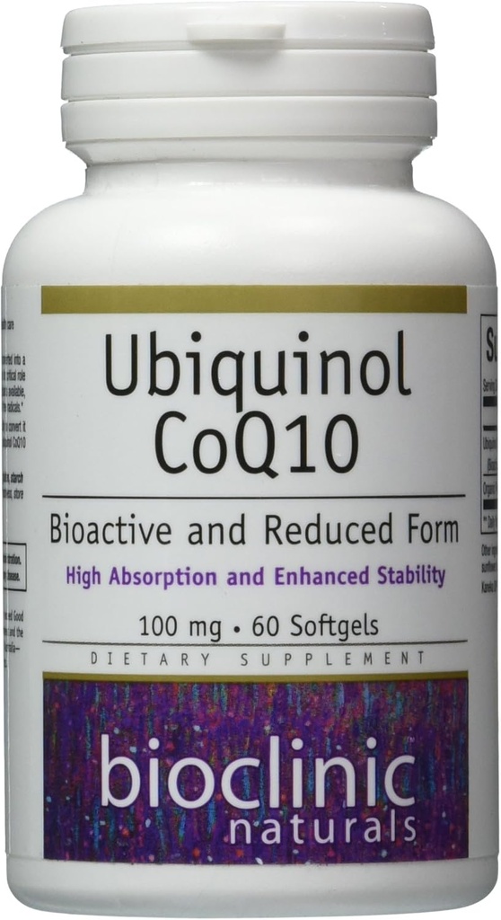 Bioklinic Naturals Ubichinol Softgels, 60 Počet