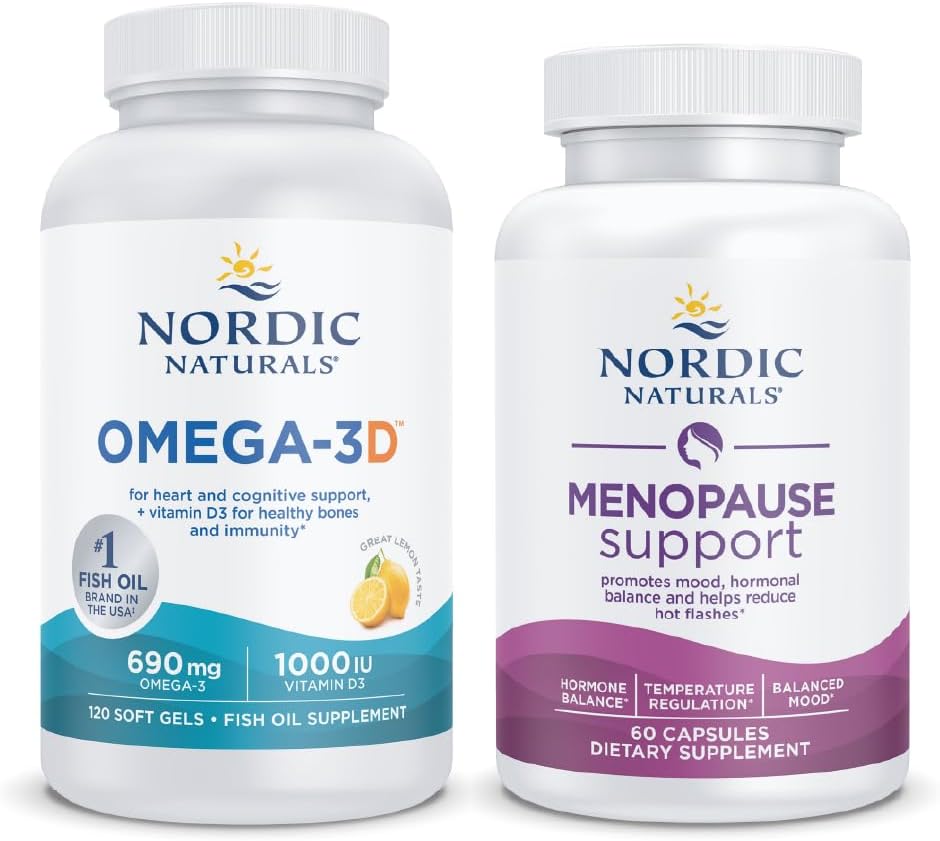 Nordic Naturals Starter Pack - Podpora menopauzy a Omega-3D