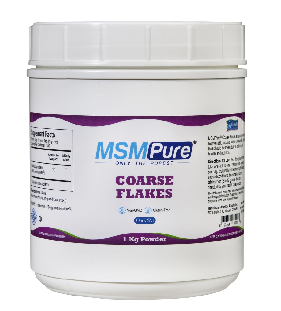 KALA ZDRAVIE MSMPure Coarse MSM Powder Flakes 