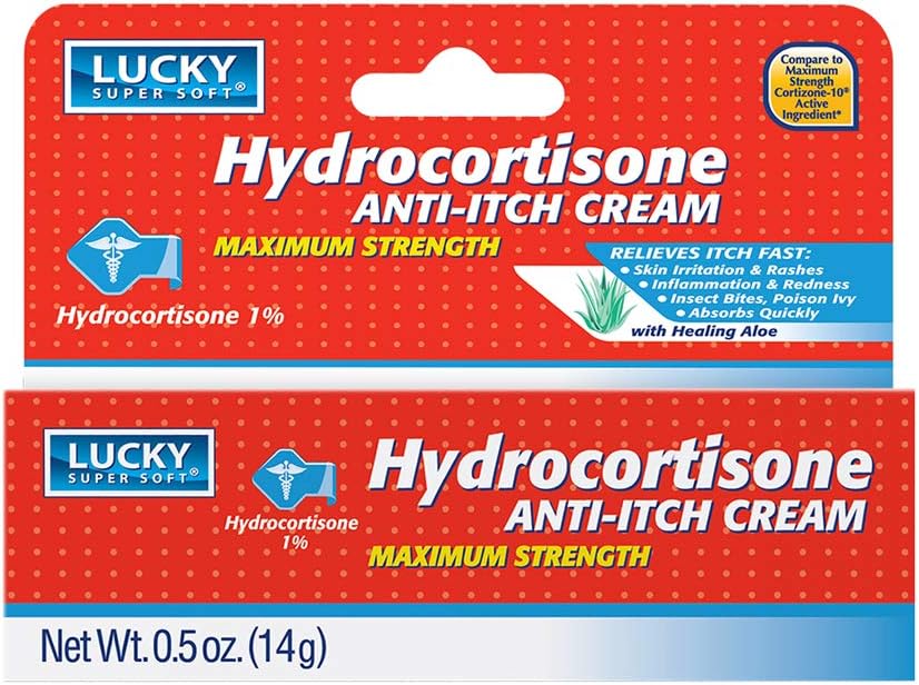 Lucky Super Soft Hydrokortizón, Anti-Itch Creme, 0.5 Ounce