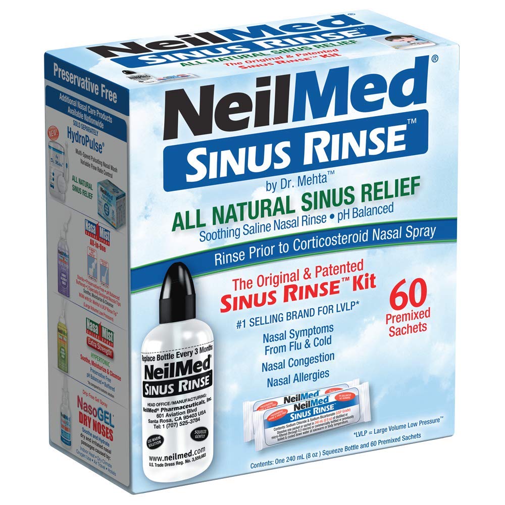 NeilMed Sinus Rinse - Kompletný Sinus Nasal Rinse Kit, 50 počet (Pack of 1) Počet sa môže líšiť