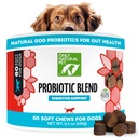 Len Natural Pet Probiotic Pes a Cat Supplement - Digestive & Gut Health Enzyme Formula, Puppy & Canine Digestive Chews, Best for Žalúdok Relief & Gas Aid - Soft Chews, 60 Gróf.