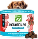 Len Natural Pet Probiotic Pes a Cat Supplement - Digestive & Gut Health Enzyme Formula, Puppy & Canine Digestive Chews, Best for Žalúdok Relief & Gas Aid - Soft Chews, 60 Gróf.