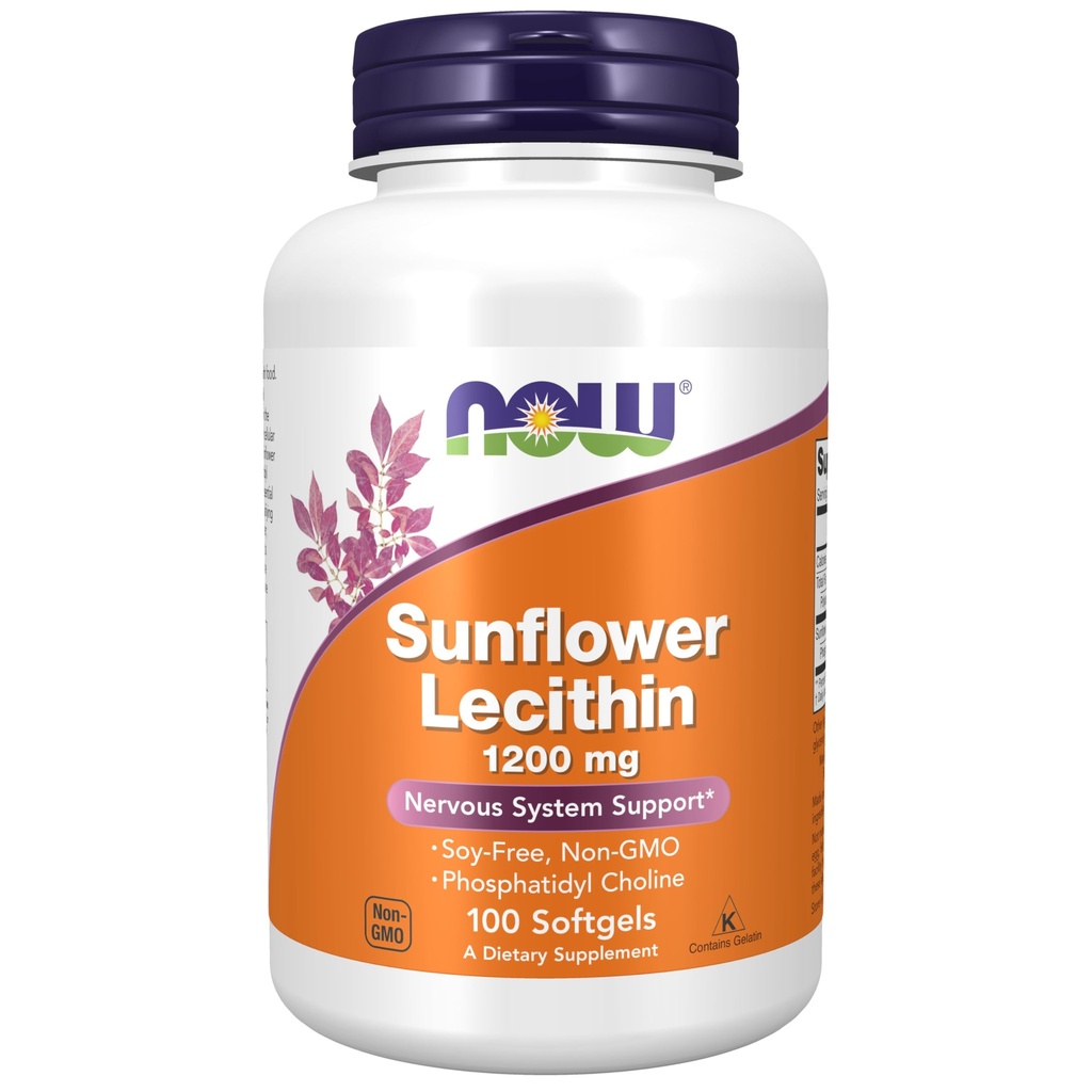 Teraz Foods Doplnky, slnečnicový lecitín 1200 mg s Fosfatidylcholín, 100 Softgels