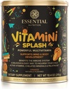 Essential Nutrition Vitamini Splash - Detský multivitamínový prášok - Nutritional Support - 13 aktívnych vitamínov & 6 súvisiacich minerálov, prebiotických vlákien - Orange Flavor - (10,4 oz) - Vegan
