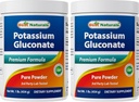 Najlepšie prírodné látky Glukónan draselný 1lb prášok (1 LB (Stoj od 2))