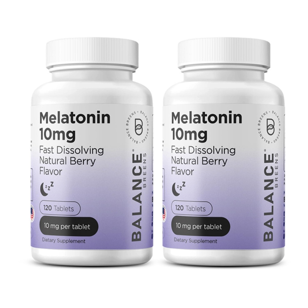Balancebreens Melatonin 10mg Fast-Dissolve, 120 Tablety 