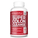 Health Plus Super Colon Cleanse 120 Day Supply of Gentle Gut Clease Detox, Psyllium Husk, Probiotiká pre Zápcha Relief & Digestive Support, 480 Kapsule